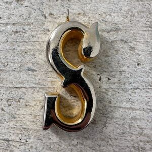 Vintage Les Bernard’s Signed S Initial Pendant